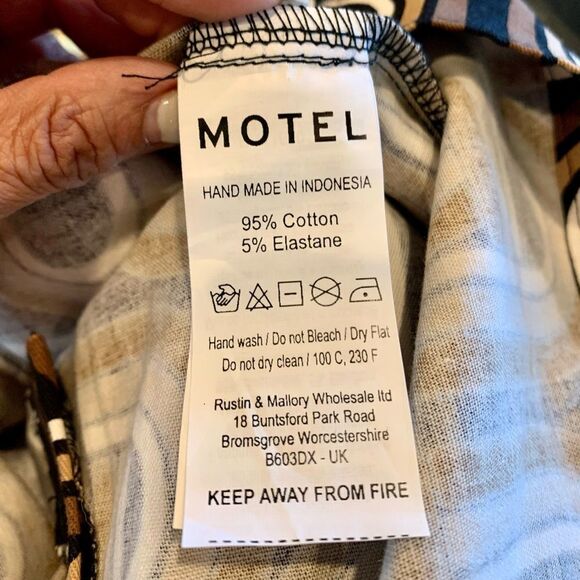 MOTEL Rocks Zoven Trousers in Tonal Interlink Black - Picture 9 of 11